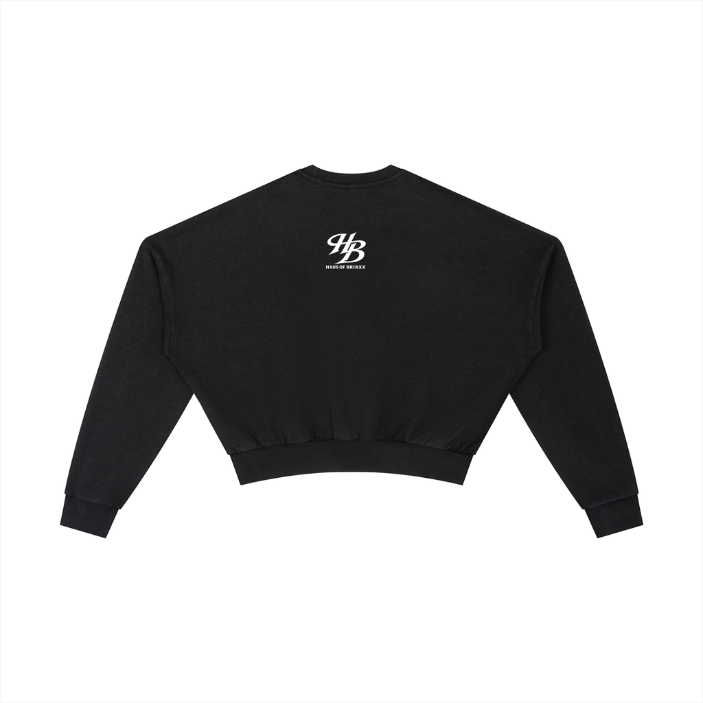 Vintage Washed Cropped Sweatshirt