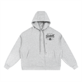 Boxy Button Placket Hoodie