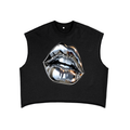 Silver lip  Boxy Tank Top